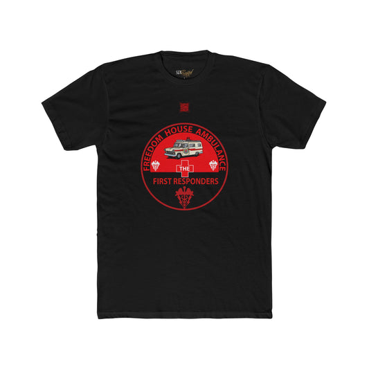 Freedom House Ambulance Service Educational QR Code T-Shirt - Adult Unisex (XS-5XL)