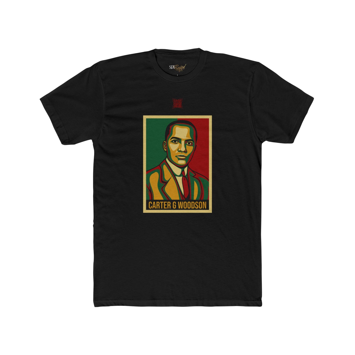 Carter G. Woodson Educational QR Code T-Shirt - Adult Unisex (XS-5XL)