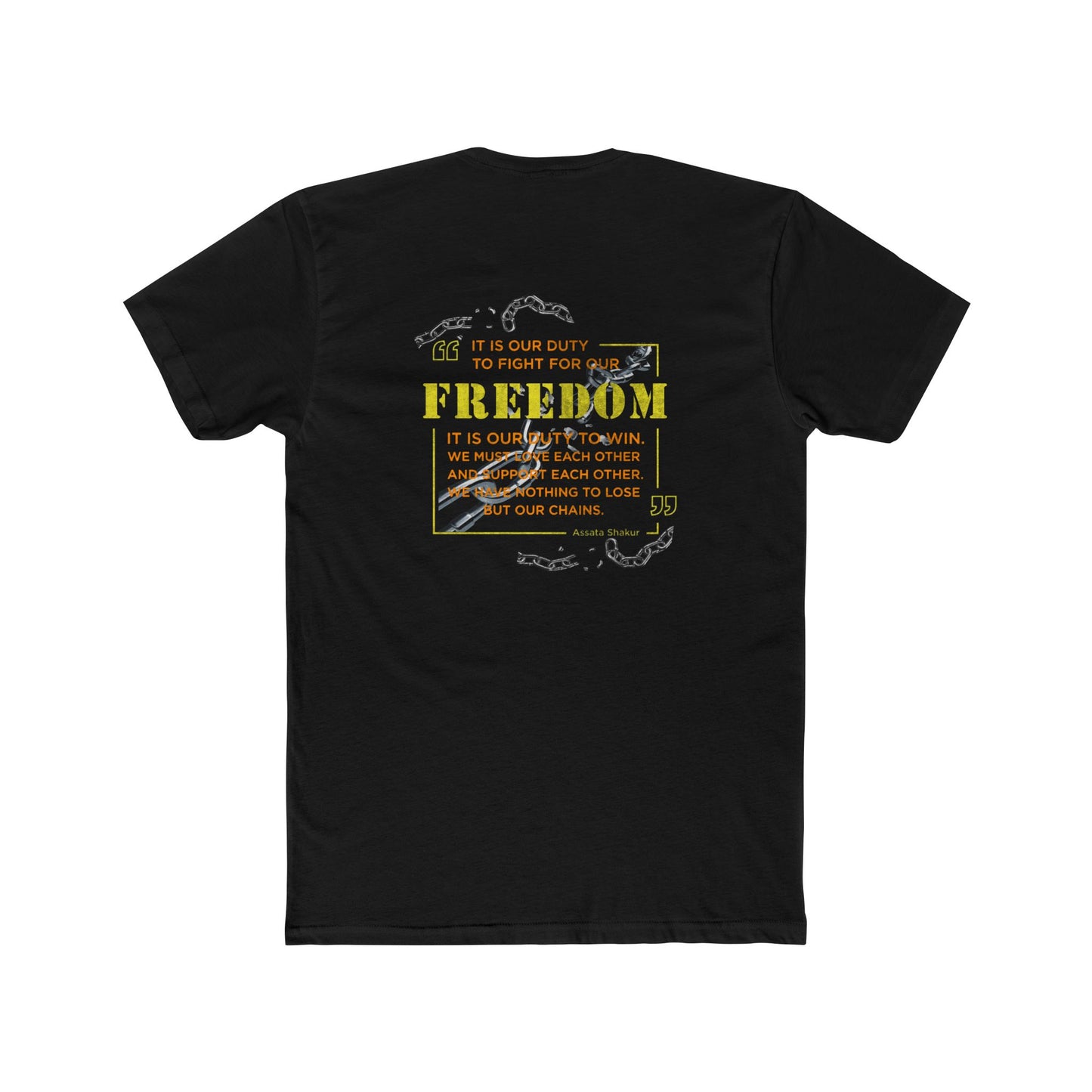 Assata Shakur - Interactive QR Code Educational Adult Unisex T- Shirt