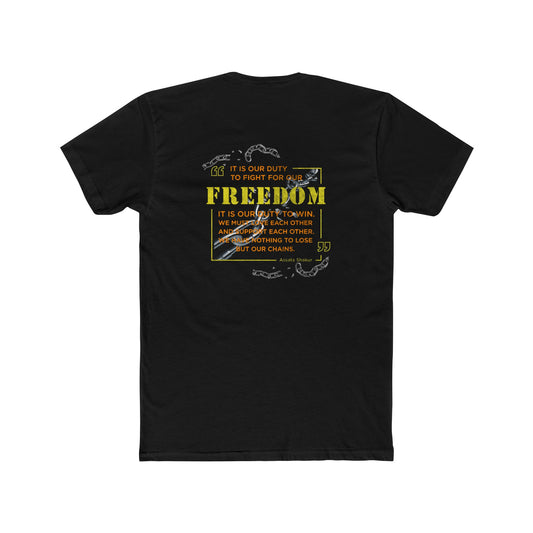 Assata Shakur - Interactive QR Code Educational Adult Unisex T- Shirt