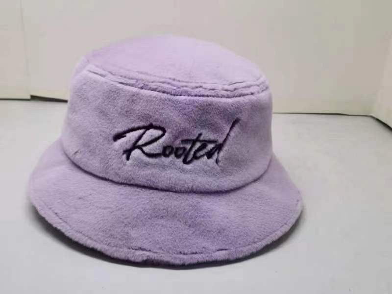 Lilac Faux Fur Bucket Hat